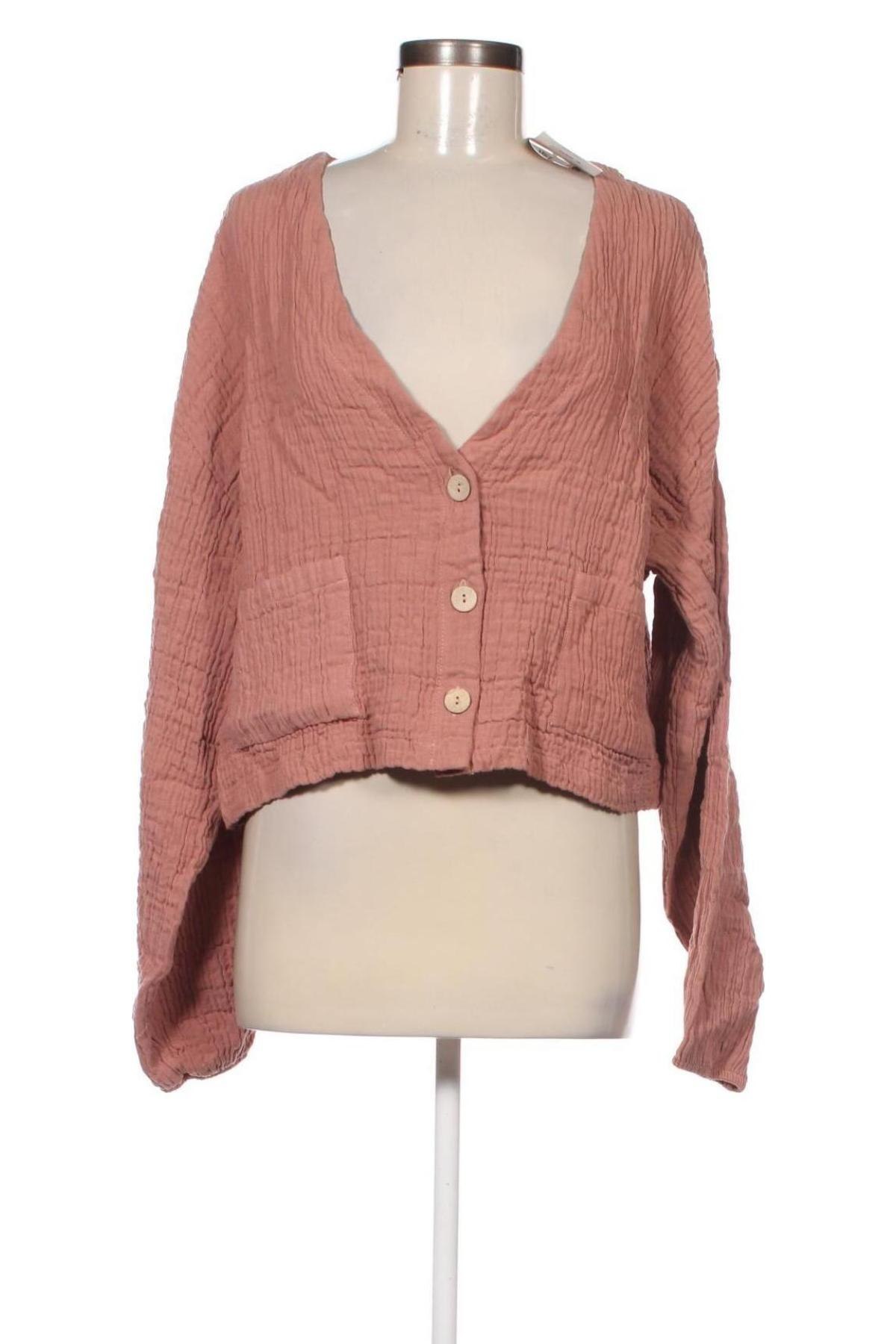 Damen Blazer Pull&Bear, Größe L, Farbe Aschrosa, Preis € 8,66