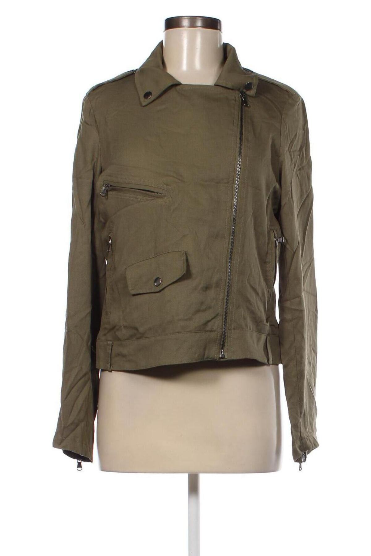 Γυναικείο μπουφάν Promod, Μέγεθος M, Χρώμα Πράσινο, Τιμή 7,53 €