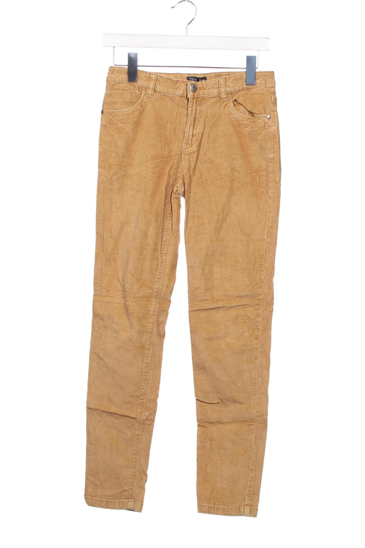 Pantaloni de catifea reiată, pentru copii Tex, Mărime 13-14y/ 164-168 cm, Culoare Bej, Preț 11,97 Lei