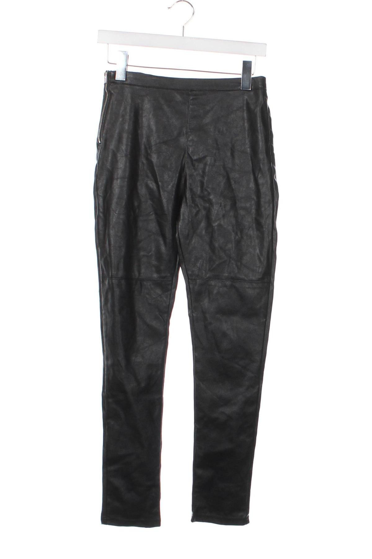Detské kožené nohavice H&M, Veľkosť 13-14y/ 164-168 cm, Farba Čierna, Cena  3,40 €