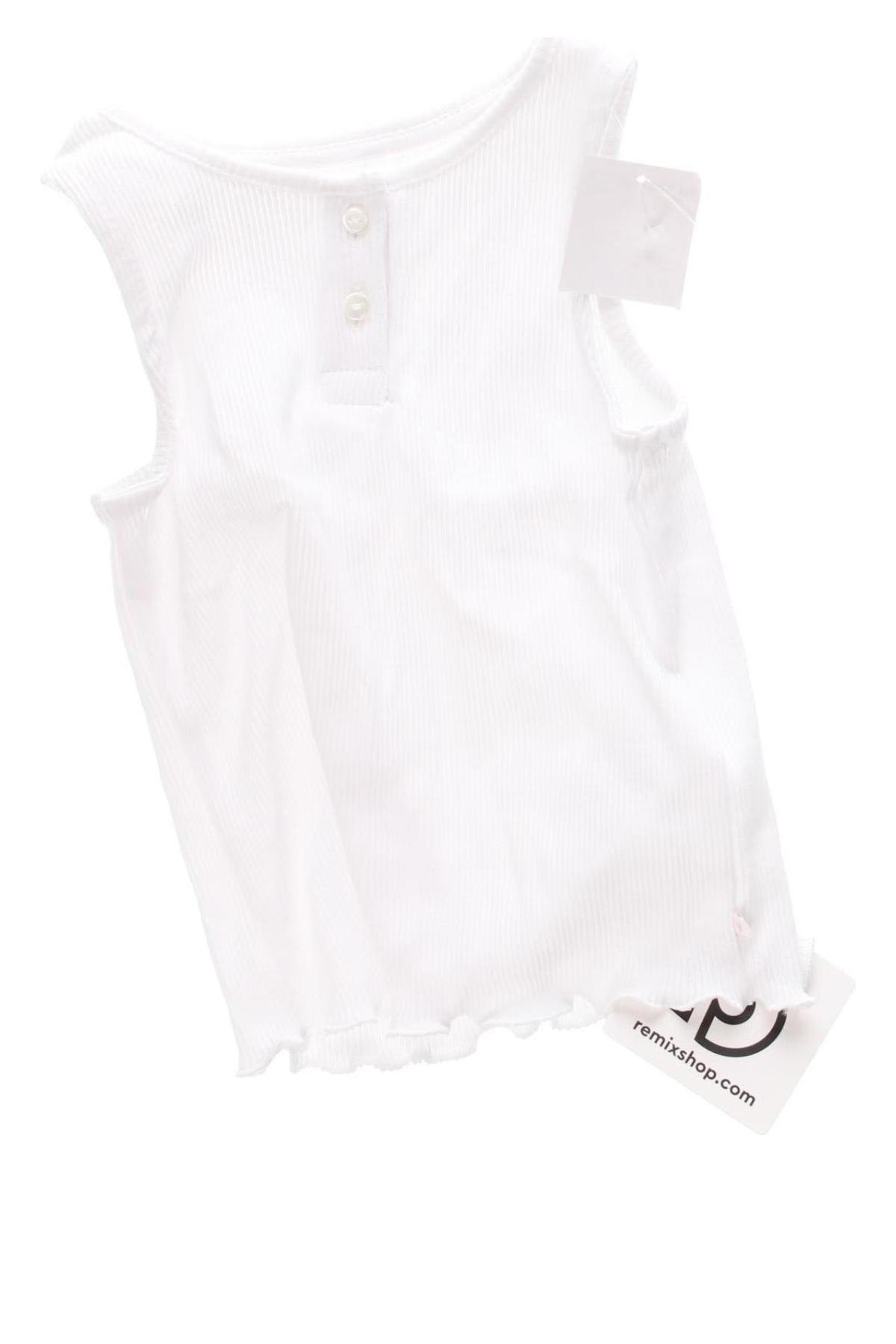 Μπλουζάκι αμάνικο παιδικό Kiabi, Μέγεθος 3-6m/ 62-68 εκ., Χρώμα Λευκό, Τιμή 2,10 €