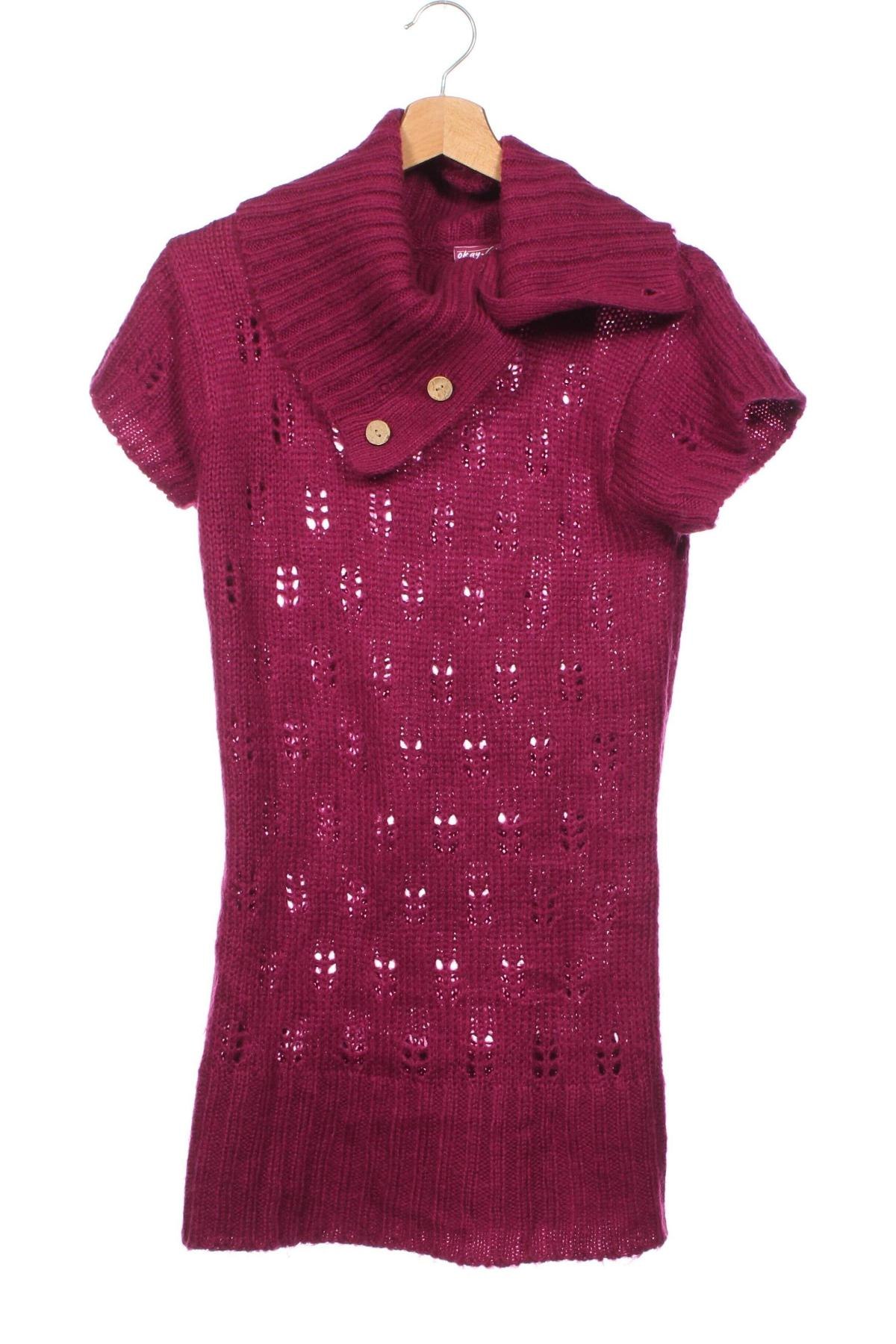 Детски пуловер Okay, Размер 14-15y/ 168-170 см, Цвят Розов, Цена 4,00 лв.