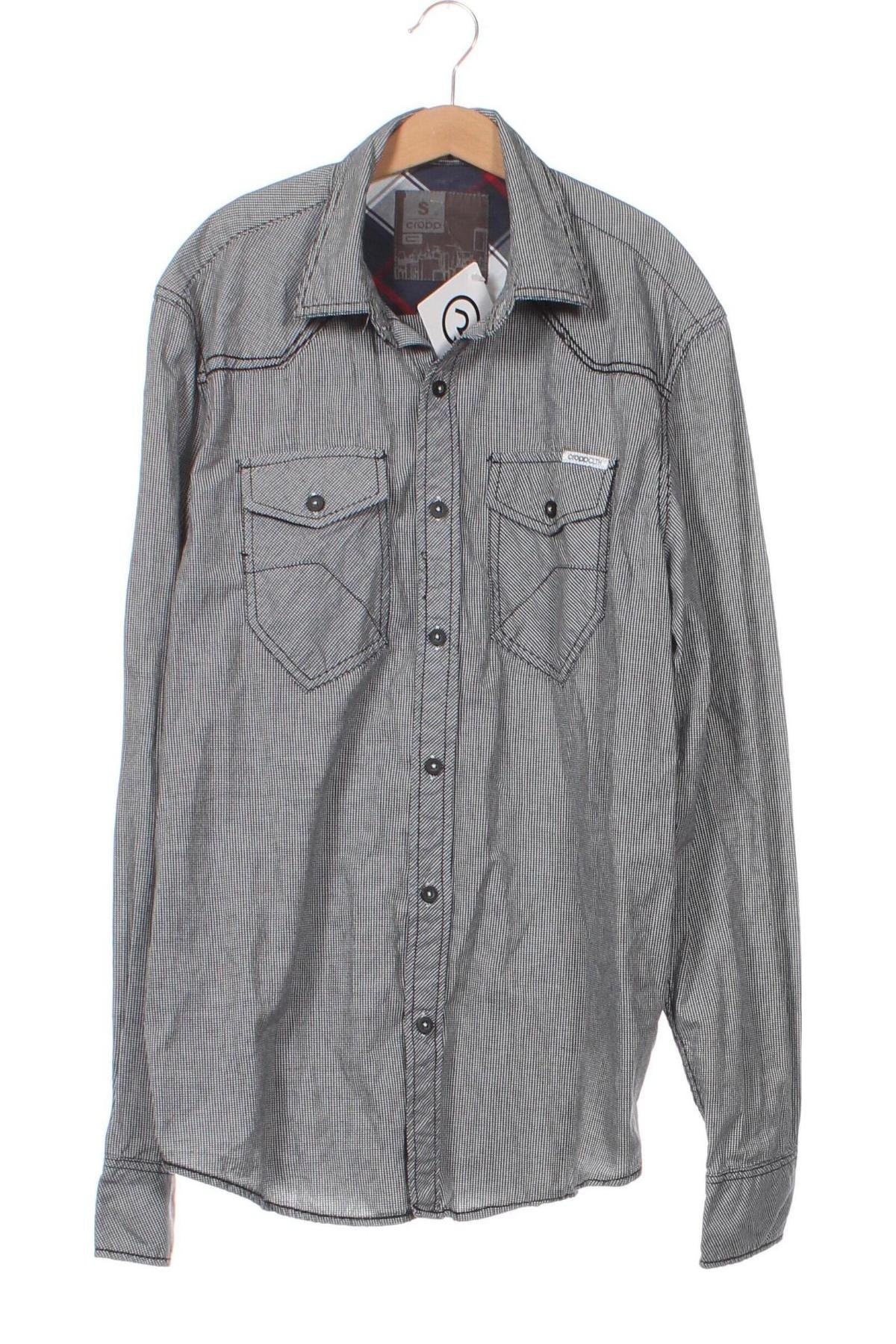 Herrenhemd Cropp, Größe S, Farbe Grau, Preis 1,67 €