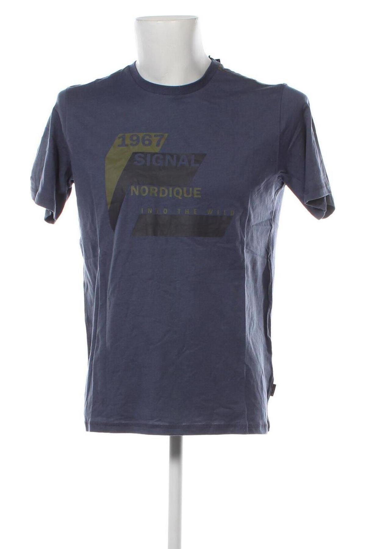 Ανδρικό t-shirt Signal, Μέγεθος M, Χρώμα Μπλέ, Τιμή 13,67 €
