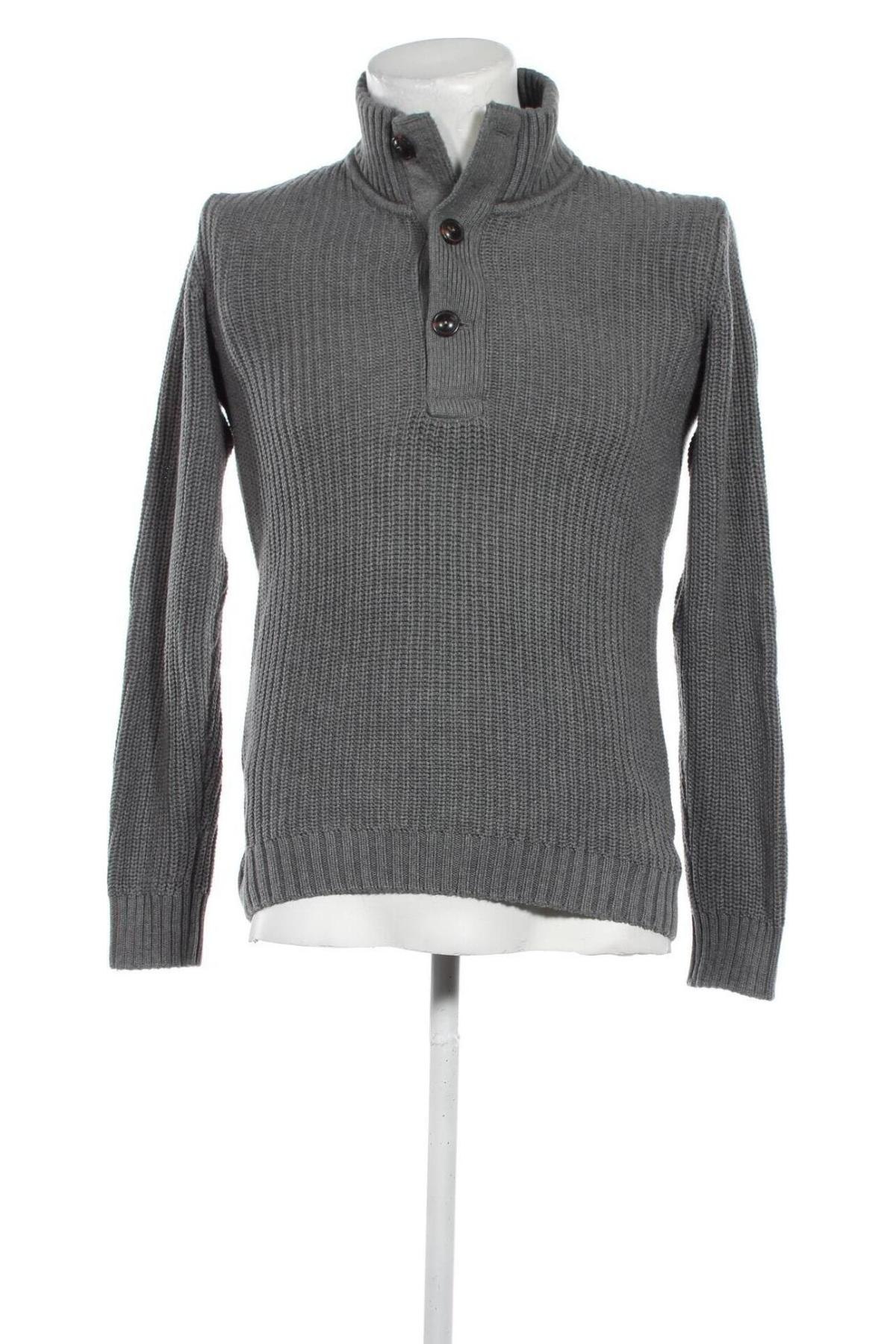 Herrenpullover H&M L.O.G.G., Größe M, Farbe Grau, Preis 2,62 €