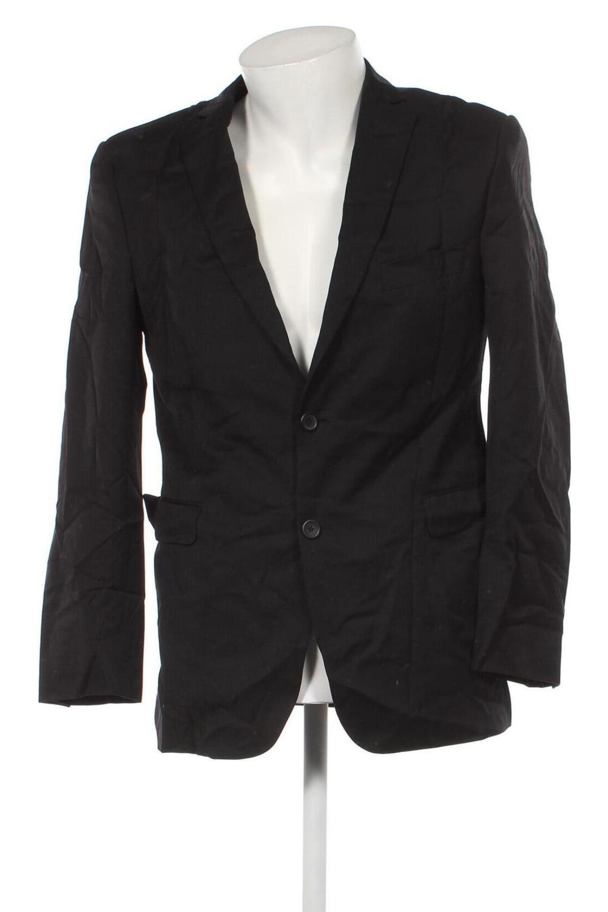Ανδρικό σακάκι Dressmann, Μέγεθος M, Χρώμα Μαύρο, Τιμή 3,46 €