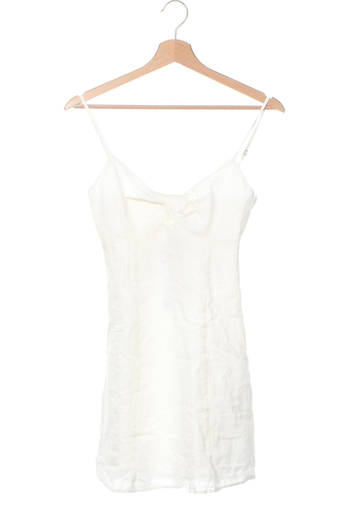 Kleid Bershka, Größe XS, Farbe Weiß, Preis € 6,88