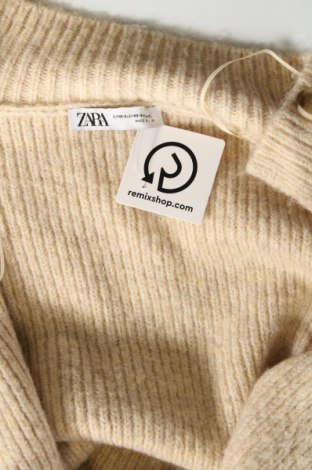 Дамска жилетка Zara, Размер S, Цвят Бежов, Цена 14,49 лв.