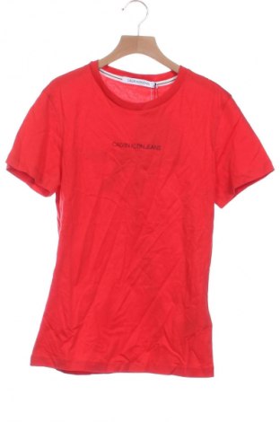 Damen T-Shirt Calvin Klein Jeans, Größe XS, Farbe Rot, Preis € 21,99