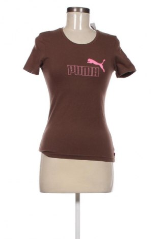 Γυναικείο t-shirt PUMA, Μέγεθος S, Χρώμα Καφέ, Τιμή 9,99 €