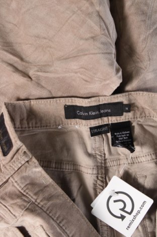 Γυναικείο κοτλέ παντελόνι Calvin Klein Jeans, Μέγεθος XL, Χρώμα  Μπέζ, Τιμή 50,99 €