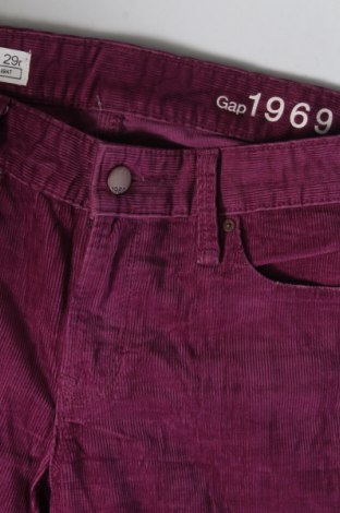 Pantaloni de velvet de femei Gap, Mărime L, Culoare Mov, Preț 56,99 Lei