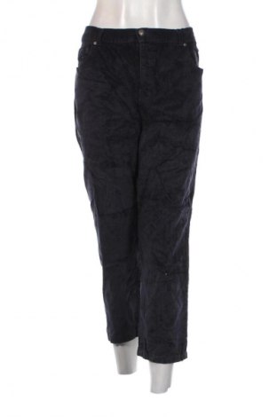 Pantaloni de velvet de femei Gloria Vanderbilt, Mărime XL, Culoare Albastru, Preț 48,99 Lei