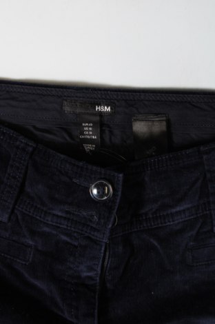 Dámské manšestráky  H&M, Velikost M, Barva Modrá, Cena  189,00 Kč