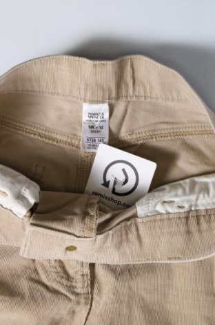 Damen Cordhose Marks & Spencer, Größe M, Farbe Beige, Preis 5,99 €