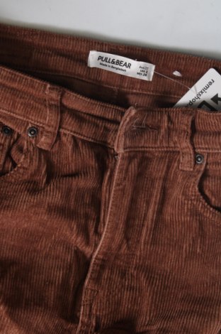 Damskie sztruksy Pull&Bear, Rozmiar XS, Kolor Brązowy, Cena 26,99 zł