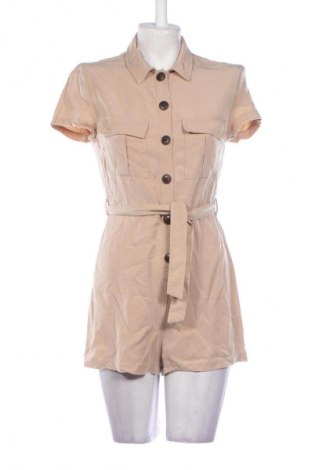 Kurzer Damenoverall Bershka, Größe S, Farbe Beige, Preis € 15,99