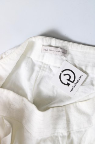 Pantaloni de femei Marks & Spencer, Mărime L, Culoare Alb, Preț 35,99 Lei