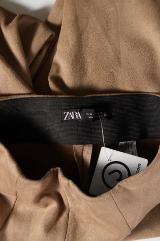 Дамски панталон Zara, Размер S, Цвят Бежов, Цена 9,99 лв.