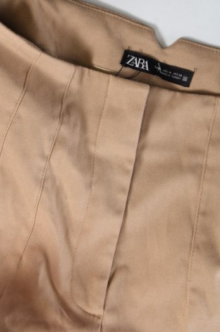 Дамски панталон Zara, Размер M, Цвят Бежов, Цена 11,49 лв.