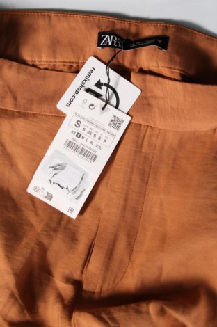 Pantaloni de femei Zara, Mărime S, Culoare Portocaliu, Preț 110,99 Lei