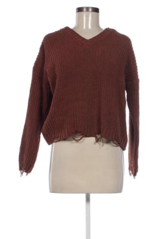 Damenpullover Derek Heart, Größe M, Farbe Braun, Preis € 9,49