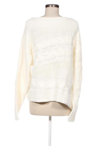 Damenpullover Oui, Größe M, Farbe Weiß, Preis 23,99 €