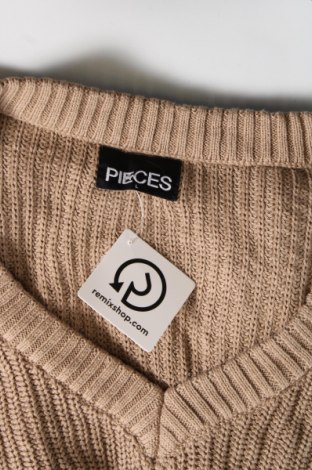 Damenpullover Pieces, Größe L, Farbe Beige, Preis € 18,99