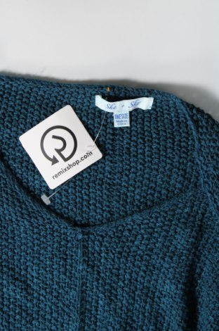 Damenpullover She + Sky, Größe M, Farbe Blau, Preis 9,49 €