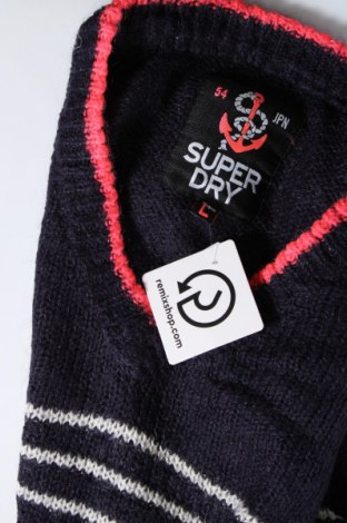 Γυναικείο πουλόβερ Superdry, Μέγεθος L, Χρώμα Μπλέ, Τιμή 17,99 €