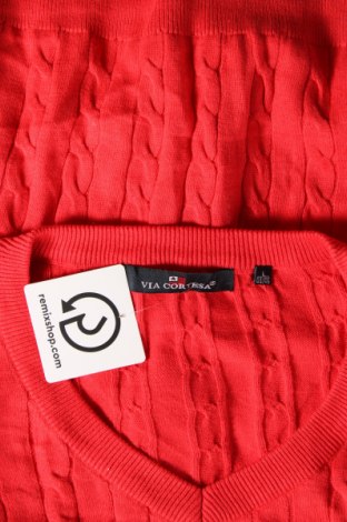 Damenpullover Via Cortesa, Größe L, Farbe Rot, Preis € 10,49