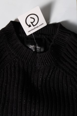 Дамски пуловер Zara Knitwear, Размер S, Цвят Черен, Цена 18,99 лв.