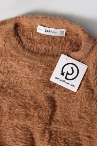 Дамски пуловер Zara Knitwear, Размер S, Цвят Кафяв, Цена 14,99 лв.