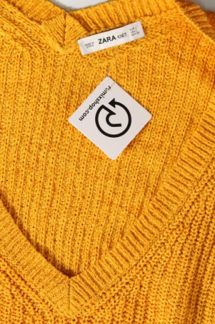 Damski sweter Zara Knitwear, Rozmiar L, Kolor Żółty, Cena 52,99 zł