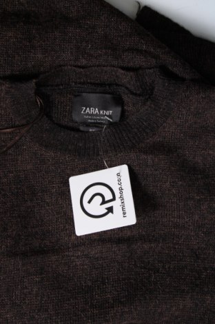 Dámský svetr Zara Knitwear, Velikost M, Barva Hnědá, Cena  259,00 Kč