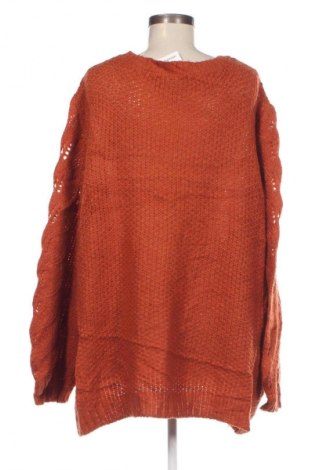 Damenpullover Zizzi, Größe 5XL, Farbe Orange, Preis € 33,99