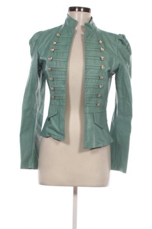 Damen Lederjacke, Größe S, Farbe Grün, Preis € 20,99