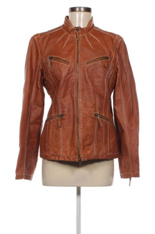 Damen Lederjacke Heine, Größe L, Farbe Orange, Preis 123,99 €