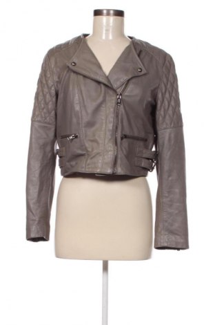 Damen Lederjacke Massimo Dutti, Größe L, Farbe Grau, Preis € 62,99