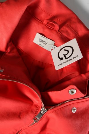 Damen Lederjacke ONLY, Größe S, Farbe Rot, Preis € 14,99