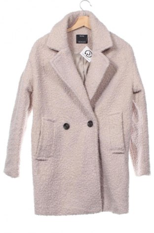 Damenmantel Bershka, Größe XS, Farbe Beige, Preis € 45,01