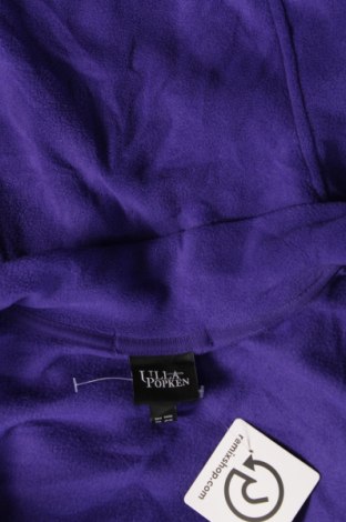 Γυναικεία ζακέτα fleece Ulla Popken, Μέγεθος 3XL, Χρώμα Βιολετί, Τιμή 21,49 €