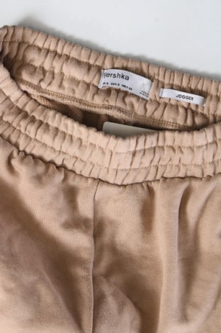 Dámské tepláky Bershka, Velikost S, Barva Béžová, Cena  189,00 Kč