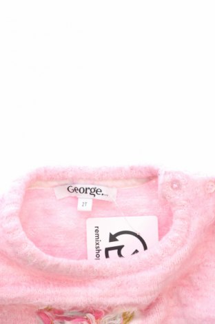 Kinder Shirt George, Größe 2-3m/ 56-62 cm, Farbe Rosa, Preis 5,99 €