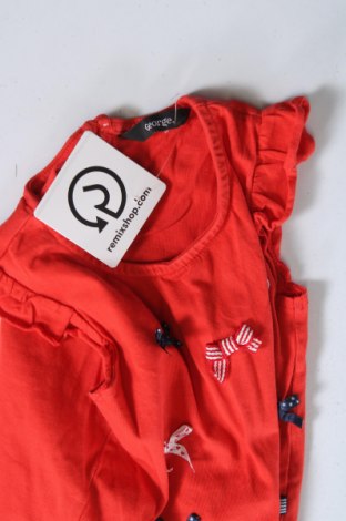 Kinder Shirt George, Größe 1-2m/ 50-56 cm, Farbe Rot, Preis 2,23 €