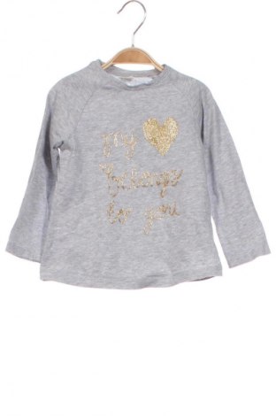 Dziecięca bluzka H&M, Rozmiar 18-24m/ 86-98 cm, Kolor Szary, Cena 17,99 zł