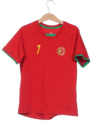 Dziecięcy T-shirt H&M Sport, Rozmiar 6-7y/ 122-128 cm, Kolor Czerwony, Cena 26,99 zł