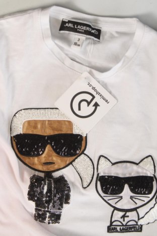 Kinder T-Shirt Karl Lagerfeld, Größe 2-3y/ 98-104 cm, Farbe Weiß, Preis 29,44 €