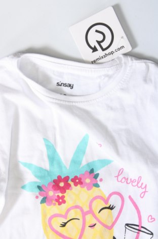 Kinder T-Shirt Sinsay, Größe 4-5y/ 110-116 cm, Farbe Weiß, Preis € 4,49