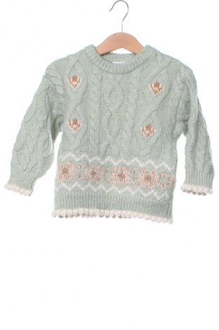 Kinderpullover Zara, Größe 18-24m/ 86-98 cm, Farbe Grün, Preis € 8,22